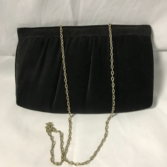 Bags Black Velvet Evening Purse Bag Poshmark